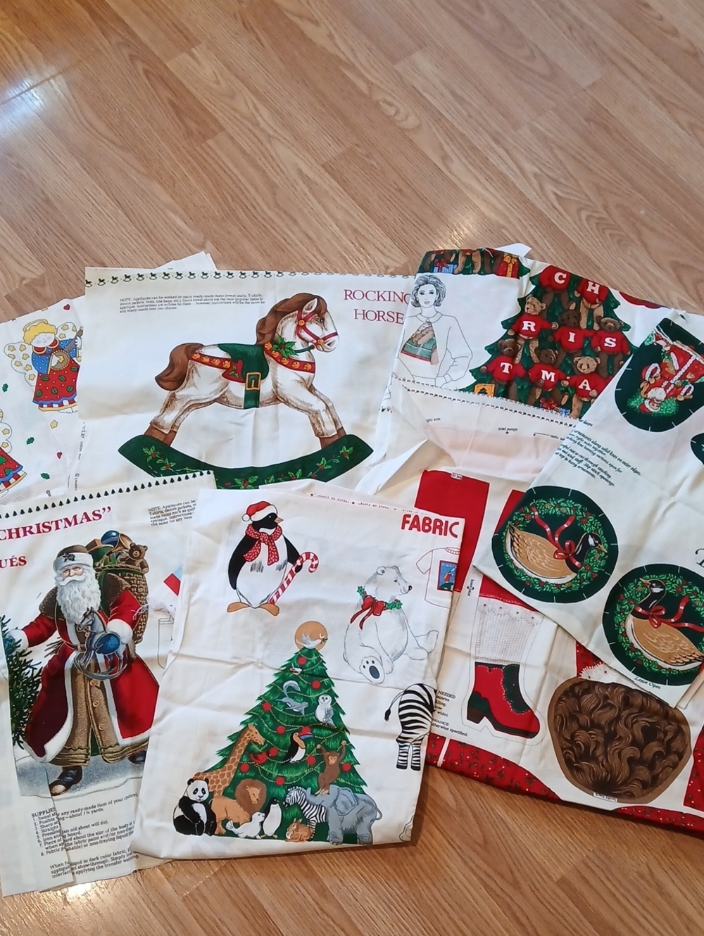 Fabric Appliques Vintage Christmas Variety